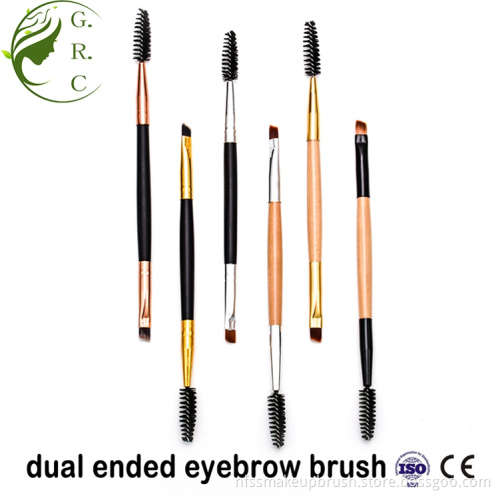 Double-end Makeup Spoolie Eyebrow Brush Angled with Spoolie